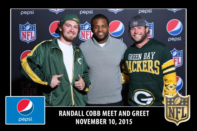 Green Bay Packers Randall Cobb Meet and Greet, onsite prints sponsored by Pepsi