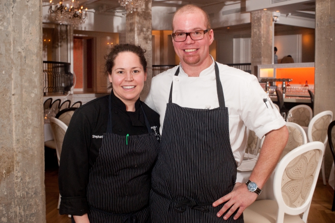 girl and the goat celebrity chef stephanie izard poses for portrait at wbez event beatles versus stones, nelcote, chicago