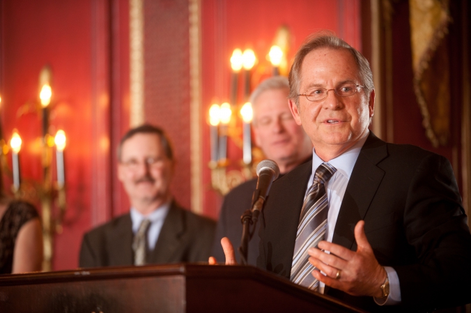 close up speaker photo, corporate award ceremony, palmer house chicago