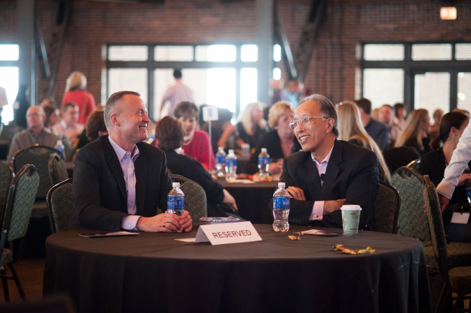 top execs interact, astellas annual shared services meeting, navy pier chicago, grand ballroom