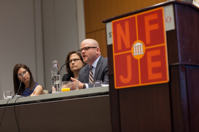 photography of speaker panel, national foundation judicial excellence annual sypmosium, Hyatt Regency Chicago