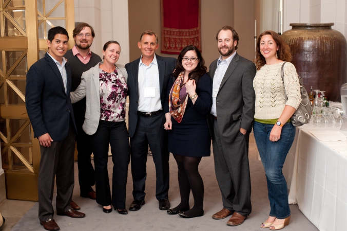 posed group event photo, resolution media conference, chicago field museum