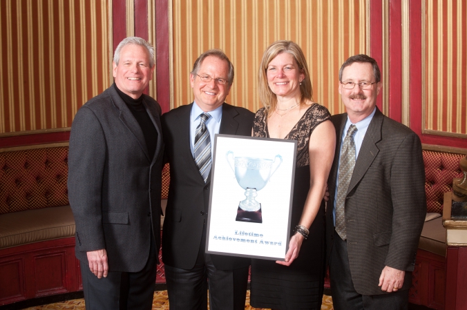 group photo, award winners, annual corporate award ceremony, palmer house chicago