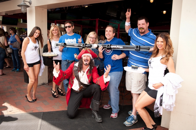 Captain Morgan makes personal appearance at promotional event in Wrigleyville, event photography by fab photo chicago.