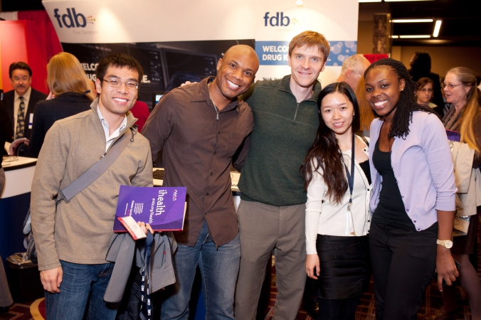 group candid photo at amia conference, chicago